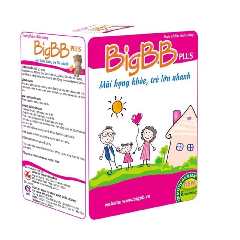 CỐM BIGBB  PLUS – Giảm ho đờm, sổ mũi, viêm mũi họng