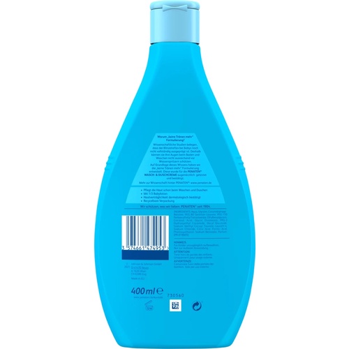 Sữa tắm + gội + rửa Penaten cho bé sơ sinh 400ml chuẩn Đức penaten wasch &amp; duschcreme