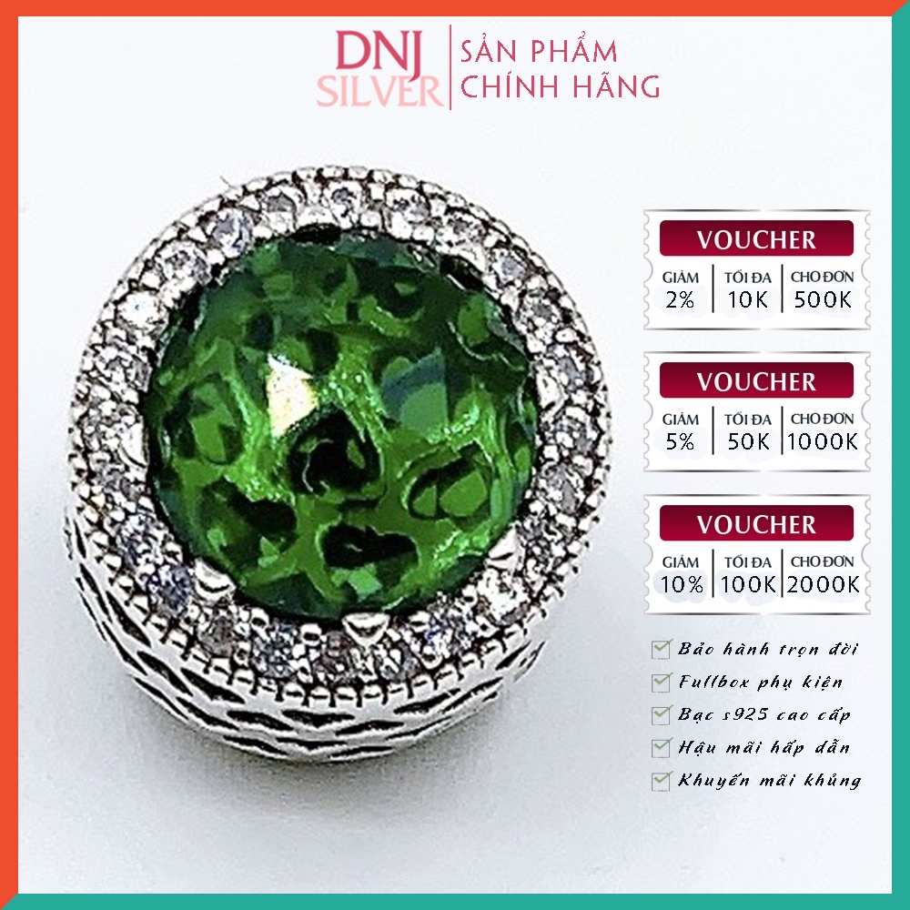 [Hàng cao cấp] Vòng tay bạc 925 cao cấp dành cho nữ - Vòng tay charm bạc Cỏ 4 lá may mắn dành cho nàng mệnh Mộc - DNB001