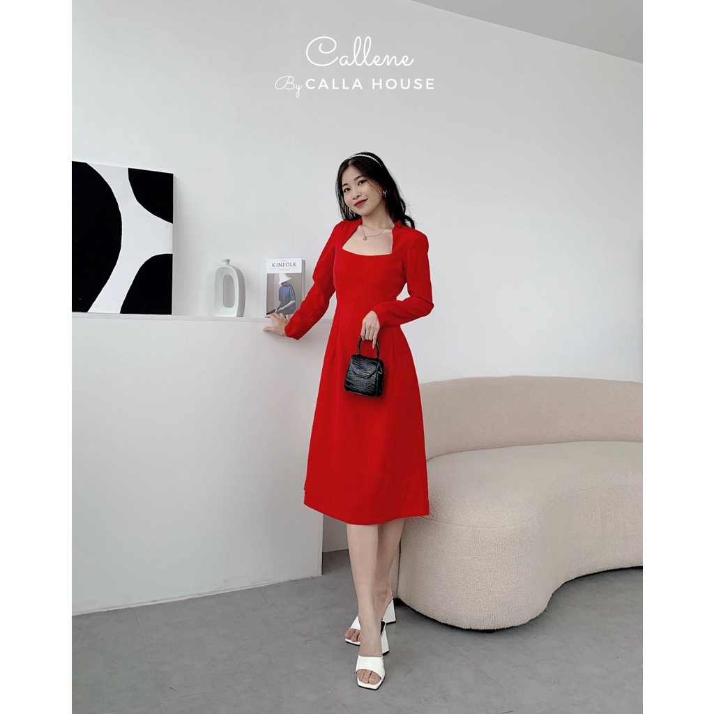 Đầm dự tiệc đắp cổ tay dài Callene (CC278)
