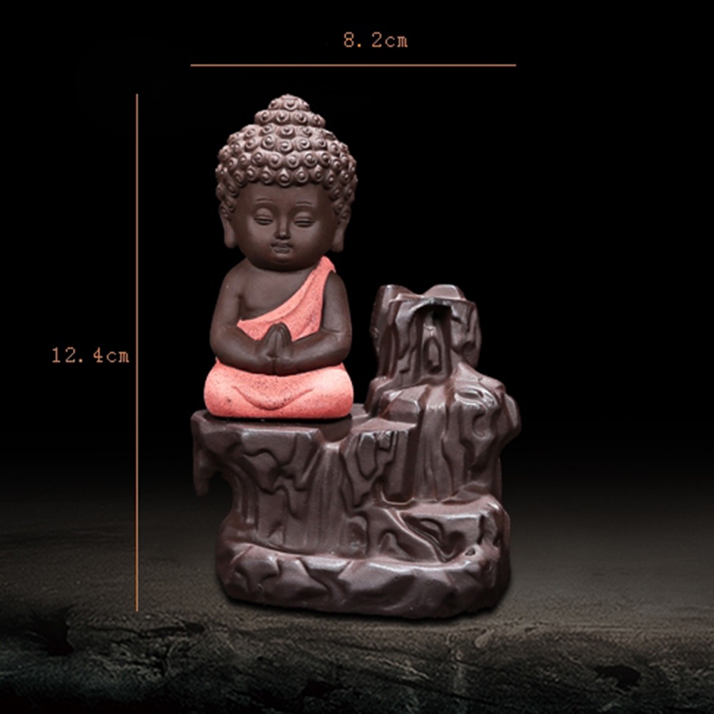 Thác khói trầm hương tượng phật tọa sơn tặng 1 nụ trầm