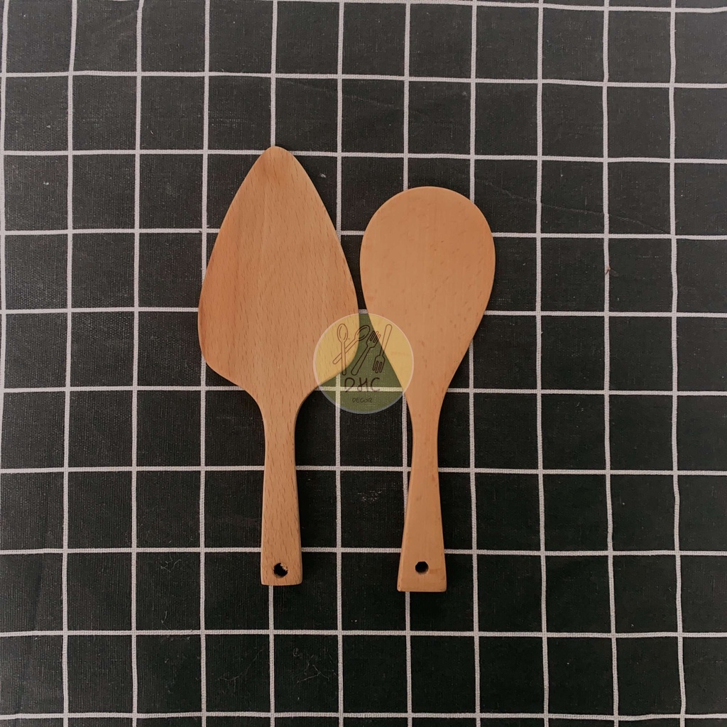 Thìa, Muôi, Vá, Sạn gỗ beech  ,Đũa xào nấu gỗ Trắc, dụng cụ nấu ăn đa dụng , đẹp mắt DHC Decor