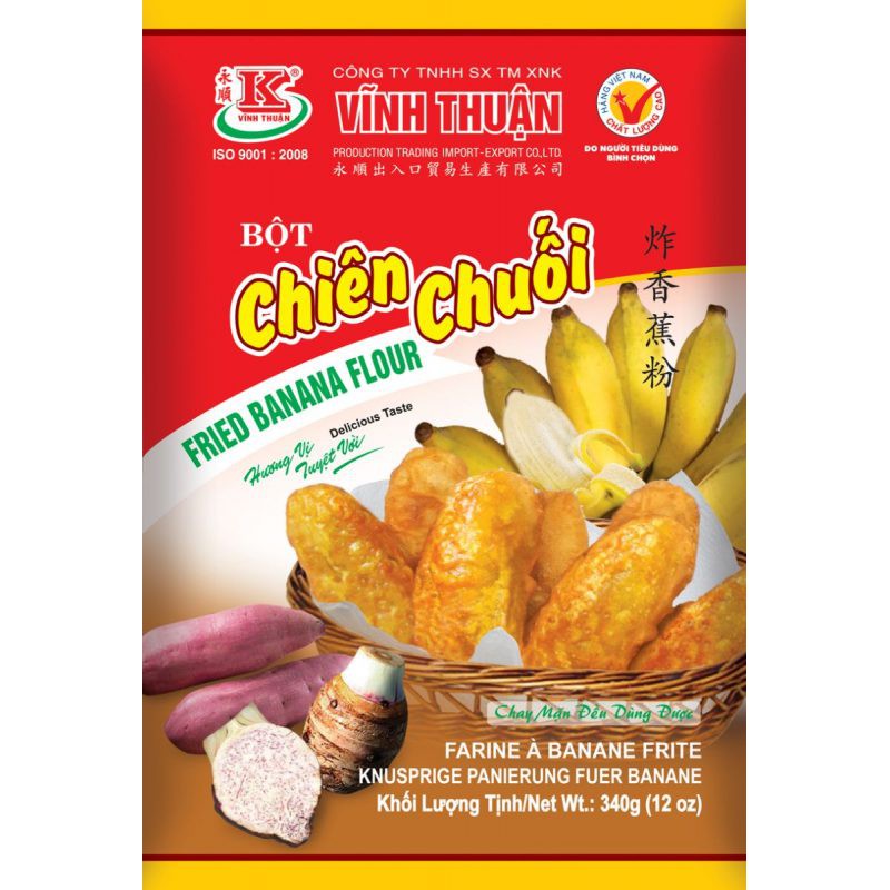 Bột Chuối Chiên Vĩnh Thuận 340gr