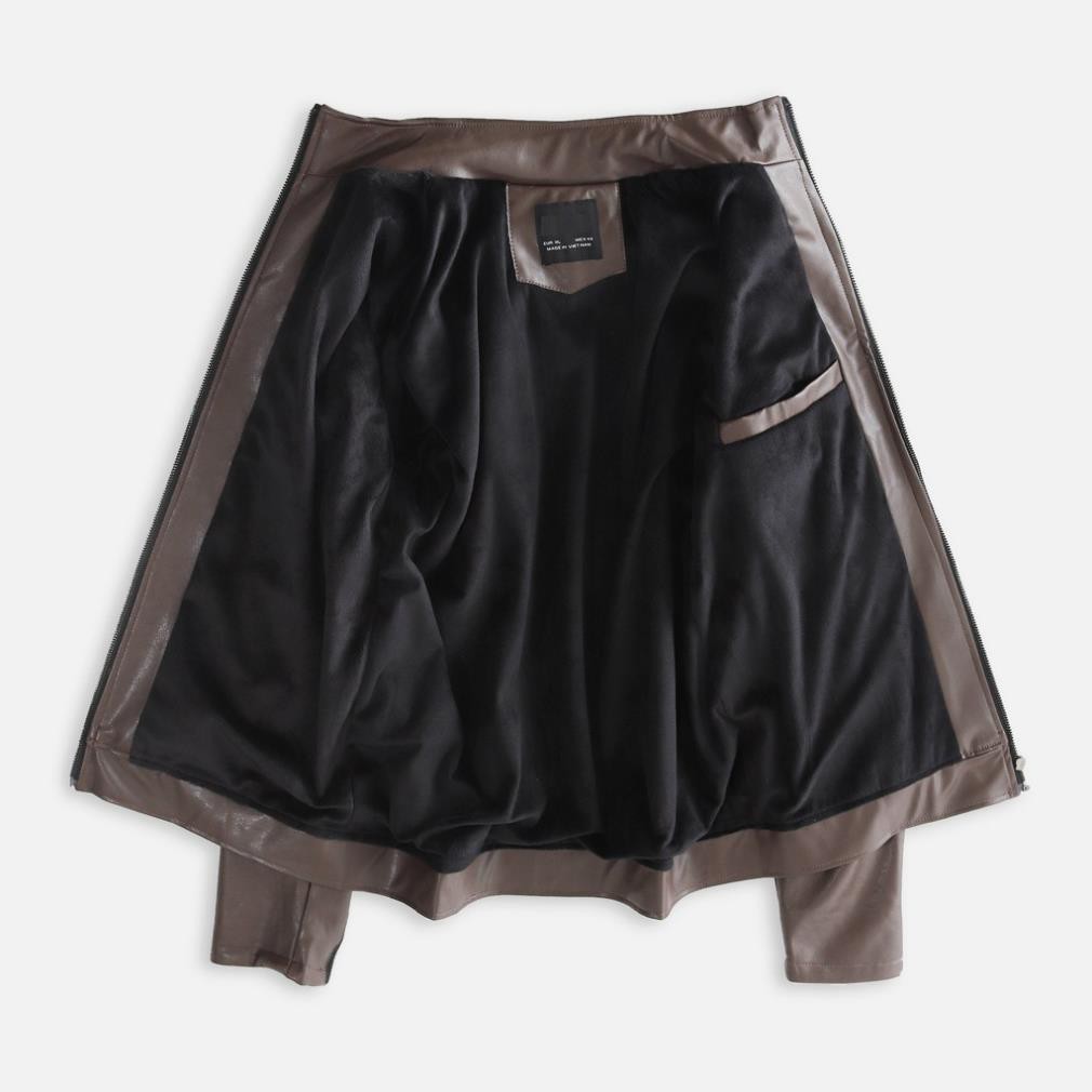 Áo khoác da nam 2 lớp cao cấp HCMfashion akd524 lớp lót lông ấm áp ⚡HÀNG SẴN