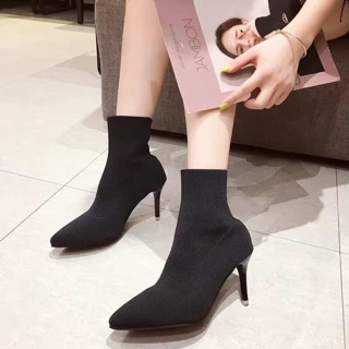 Boots giày len chun