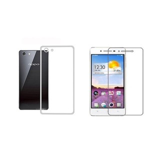  Ốp lưng silicon trắng trong, Kính cường lực OPPO Neo 7 trắng trong