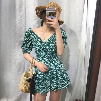 Blackpink rose Áo Liền Quần In Hoa Hồng Phối Bèo Cho Nữ | BigBuy360 - bigbuy360.vn