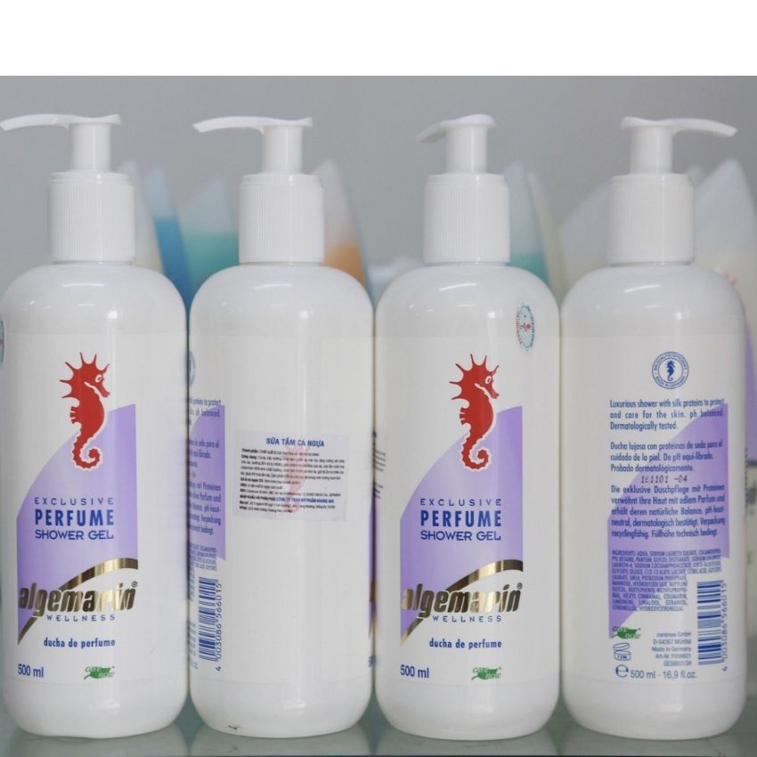 Sữa tắm cá ngựa hương nước hoa  ALGEMARIN PERFUME SHOWER GEL CỦA ĐỨC CHAI 500ML quyến rũ và quý phái