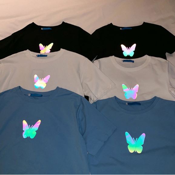 Áo croptop bướm phản quang 🦋🦋
