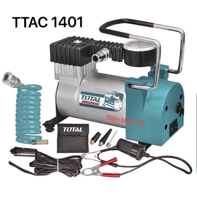 MÁY BƠM LỐP XE Ô-TÔ 12V TOTAL