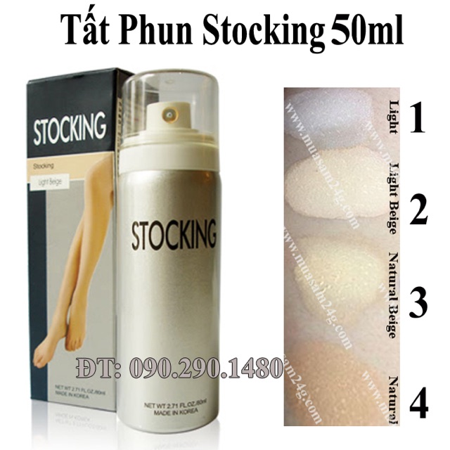 Tất phun hàn quốc stocking 50ml/80ml/100ml/150ml