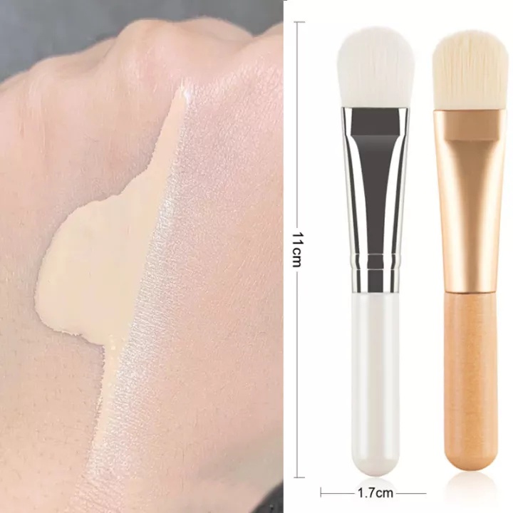 [Hàng mới về] Cọ Trang Điểm/ Đắp Mặt Nạ Bùn Tay Cầm Bằng Gỗ Mềm Mại Tiện Dụng