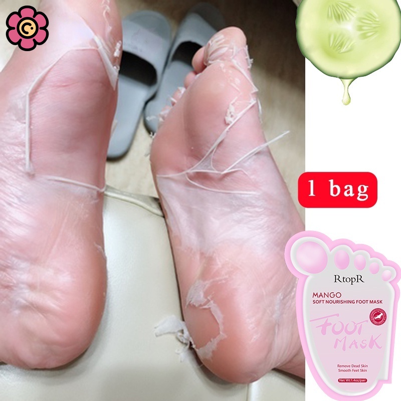1 Cặp Mặt Nạ Chân Tẩy Tế Bào Chết Chiết Xuất Xoài Dưỡng Ẩm Làm Trắng Da Chân