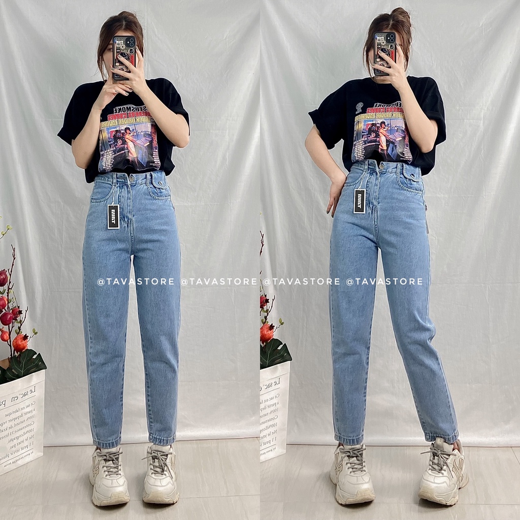 Quần baggy túi đắp