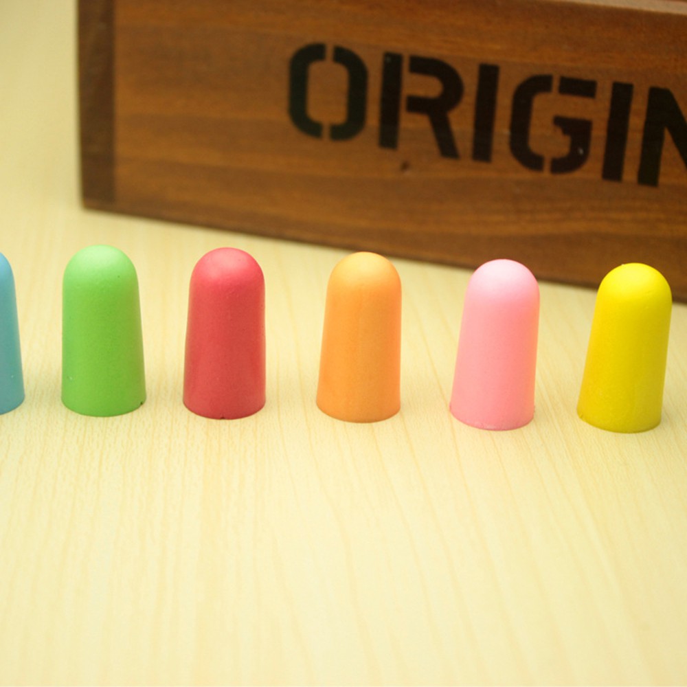 Bộ 10 Cặp Nút Bịt Tai Mềm Mại Màu Sắc Ngẫu Nhiên