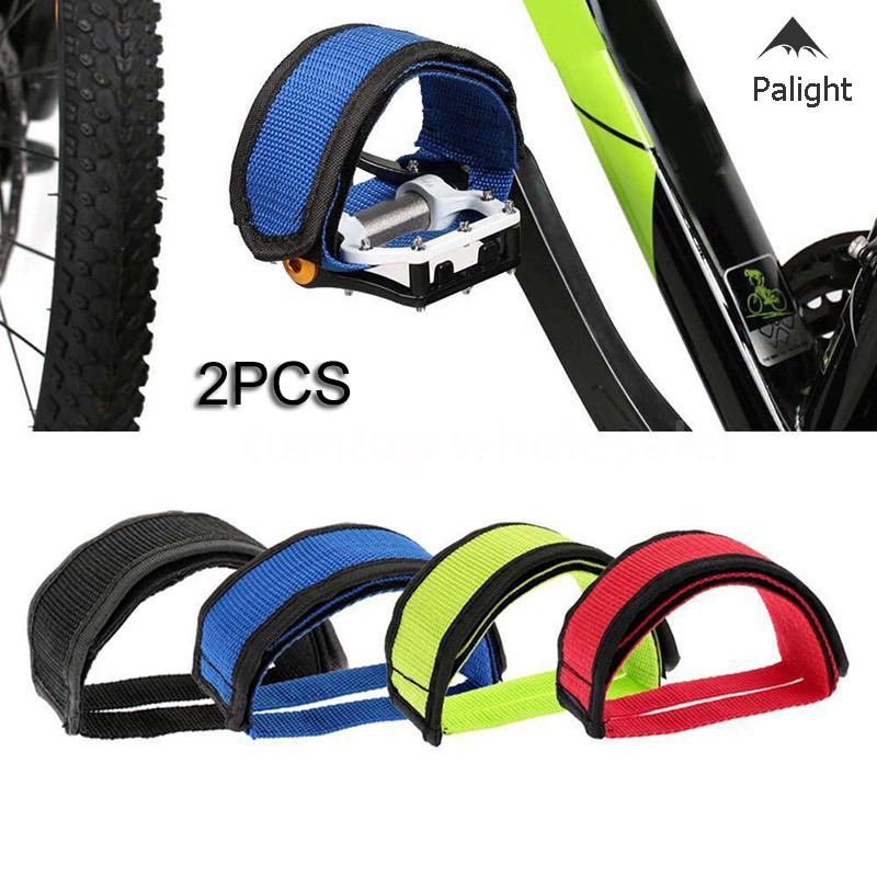 ✨PA✨ 2 Pcs/Set Bicycle Fixed Gear Cycling Pedal Foot Band Cover Bike Safety Anti-slip Belt Feet Set With Straps Beam