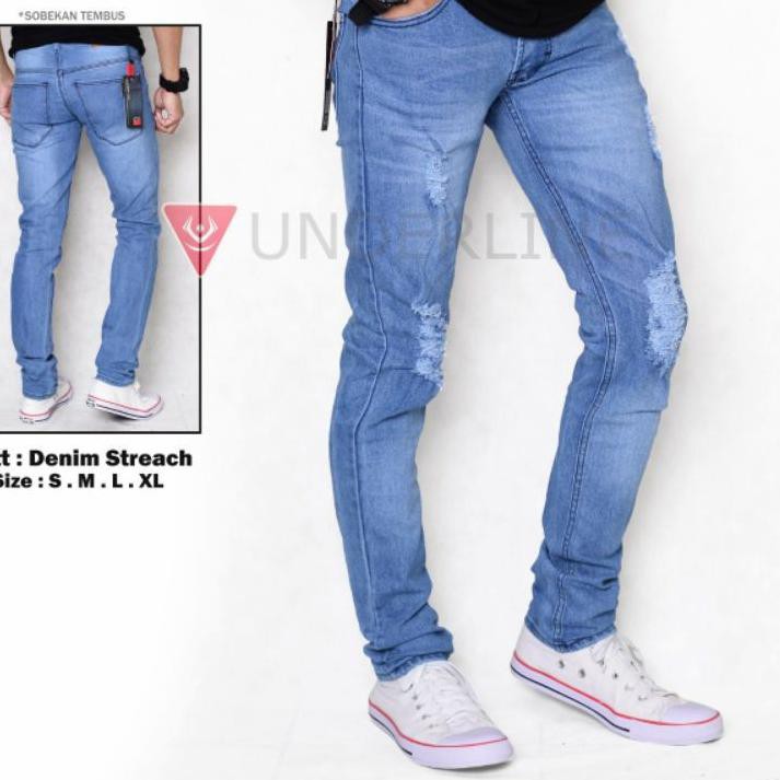 Quần Jean Nam Ống Đứng Rách Gối Levis