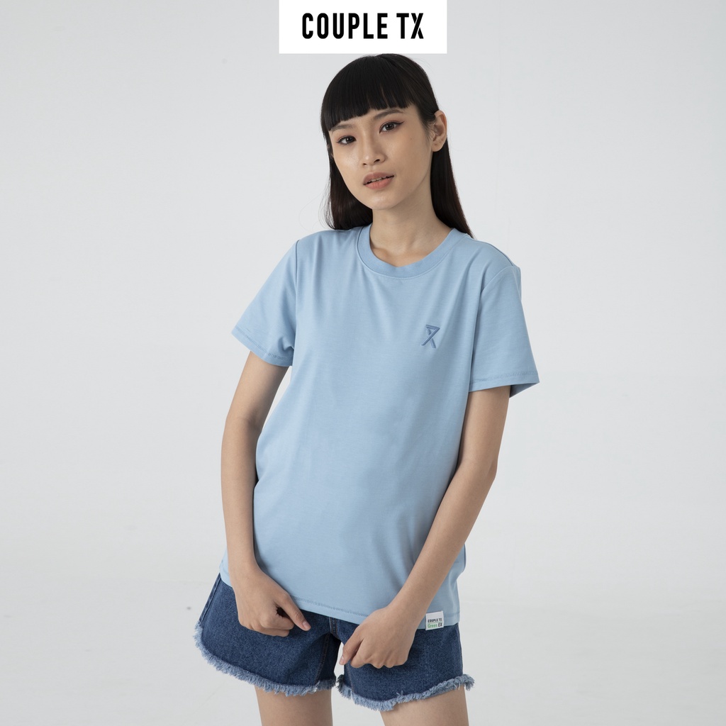 Áo Thun Trơn Nữ Basic Vải Cà Phê Couple TX