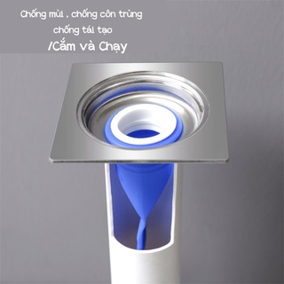 Bộ lõi silicon bịt nắp cống chống mùi, Bộ nắp đậy cống ngăn cản côn trùng và mùi