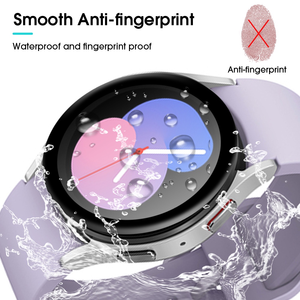 Kính Cường Lực 20D Viền Cong Bảo Vệ Màn Hình Đồng Hồ Thông Minh Samsung Galaxy Watch 5 40mm 44mm / Watch5 Pro