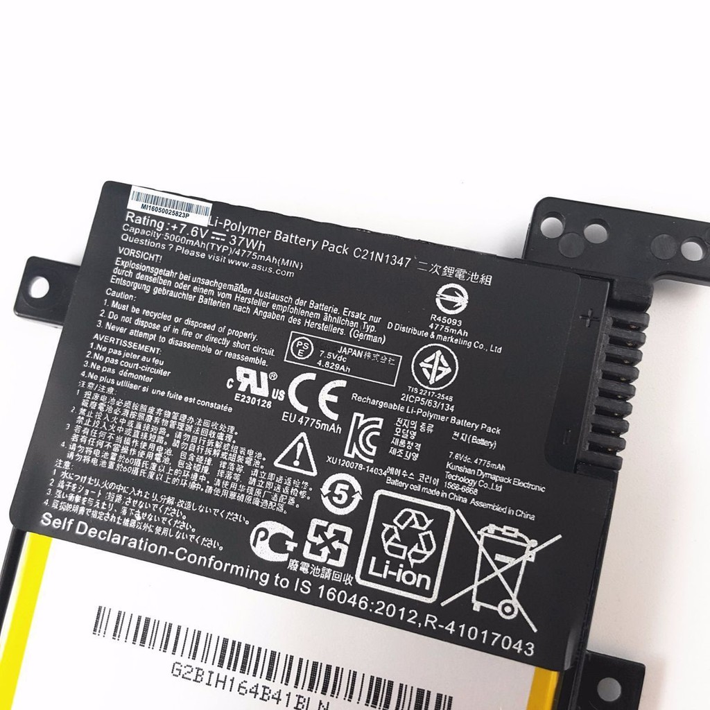 Pin laptop Asus K555 K555L K555Z W409L W519 W519L X551MA X552EA X552EP X552MD X552WE X554 X554L X555 X555L X555LA