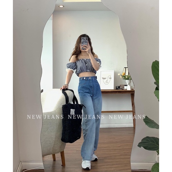 quần jean dài ống rộng loang ulzzang siêu hót PIGI STORE Mã 102