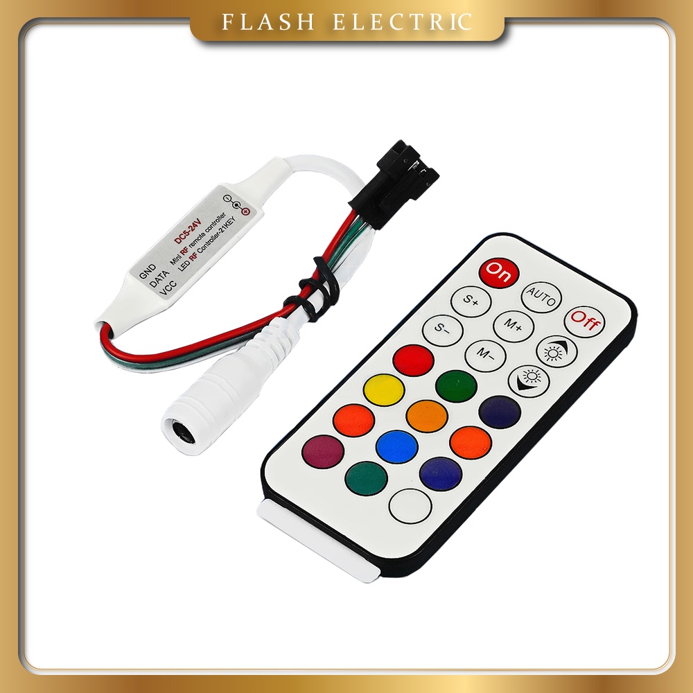 Bộ điều khiển led WS2812 W2811 1903 từ xa Led Dream 21 key 5-24VDC