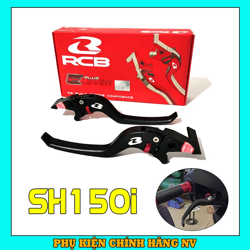 Tay thắng RCB SH150i, SH300i 1 cặp, tay thắng Racing Boy E+ nhôm CNC  cao cấp chính hãng có tem chống hàng giả