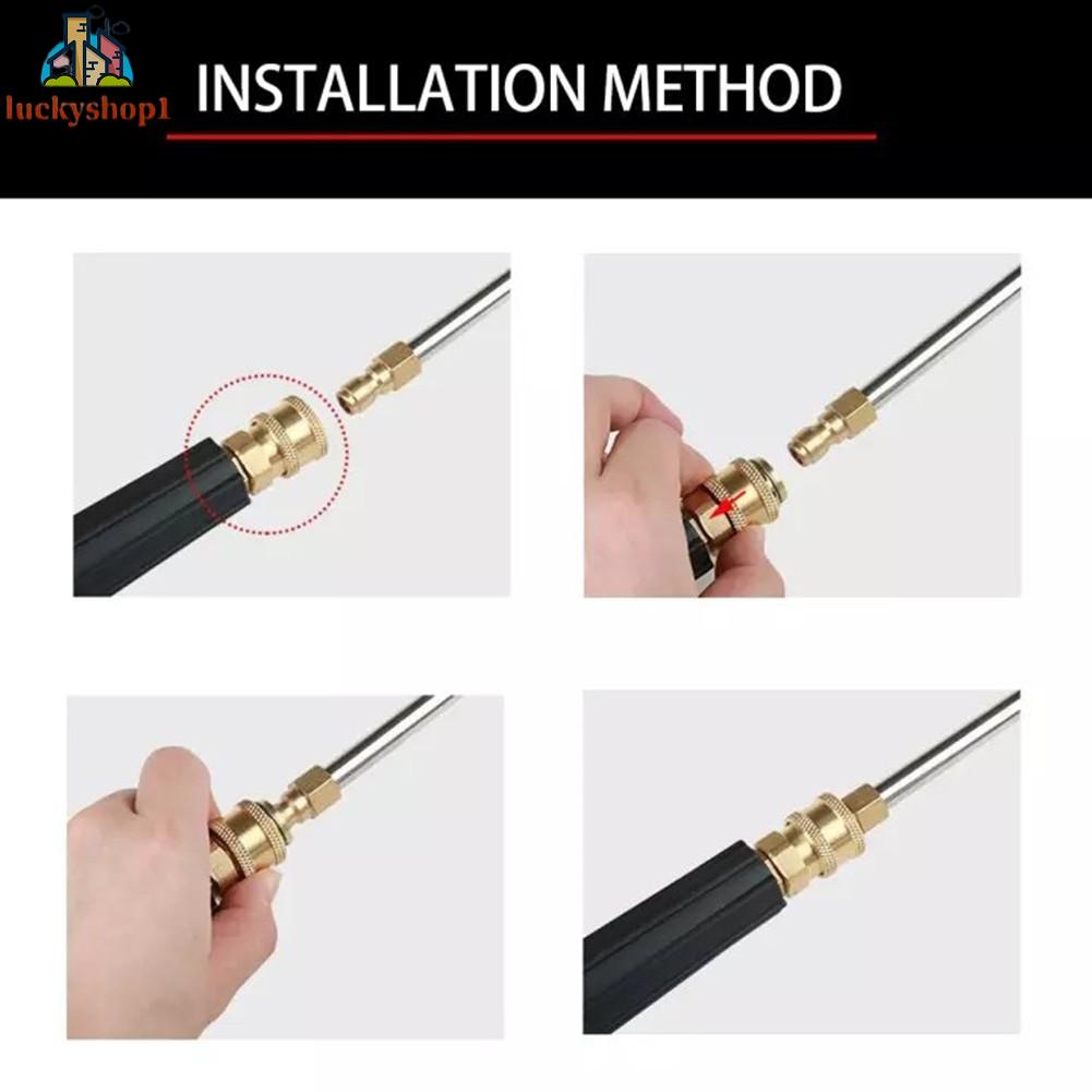 30°/90°/ U-Shape High Pressure Car Washer Angled Lance Extension Spray Wand Nozzle cleaning