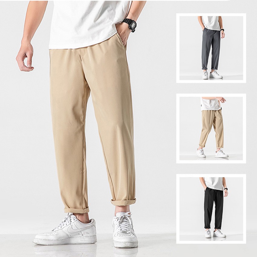 Quần Tây Âu Chinos Nam Dáng Baggy Trơn Đơn Giản 3 Màu Basic Dễ Mặc SEPTEMBERGIRL1989 JOGGER NAM 9000066C3 | BigBuy360 - bigbuy360.vn