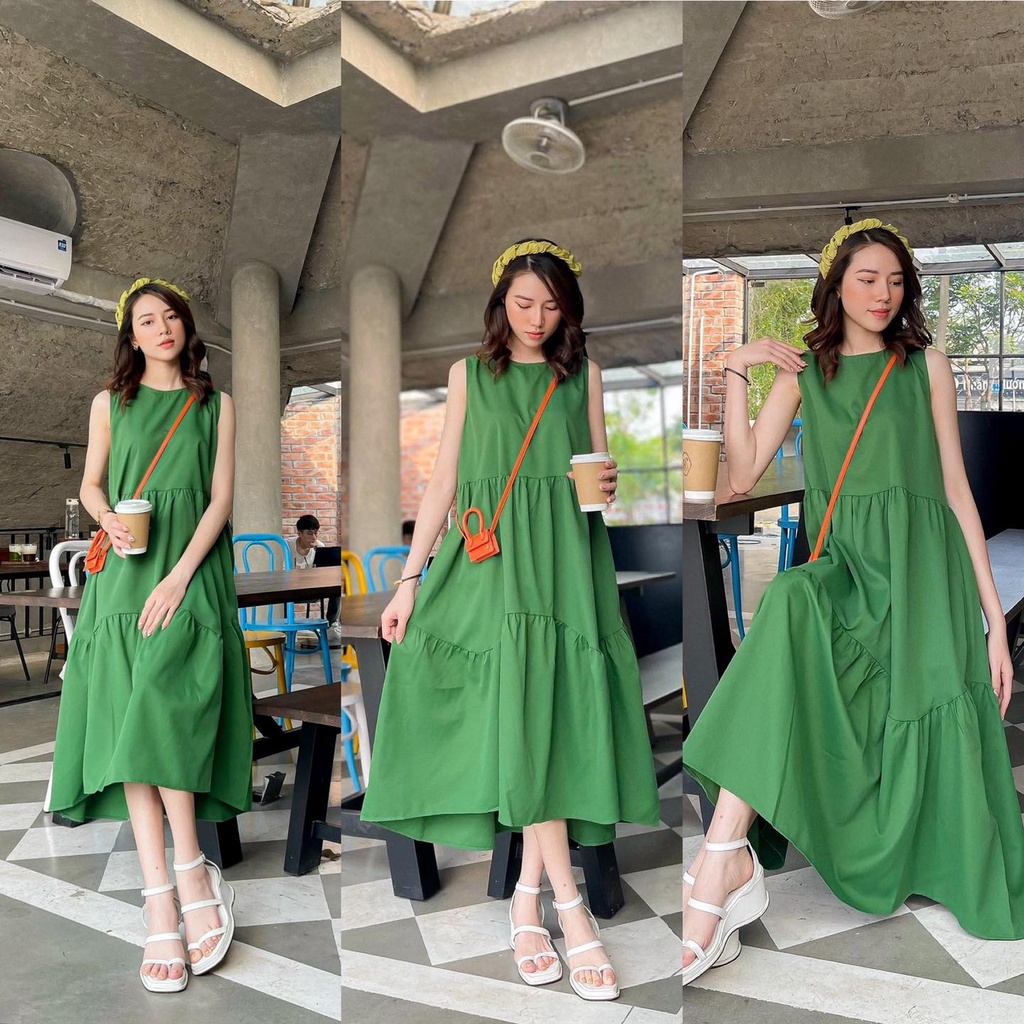 ❤️❤️❤️Voan gân thêu màu xanh lá