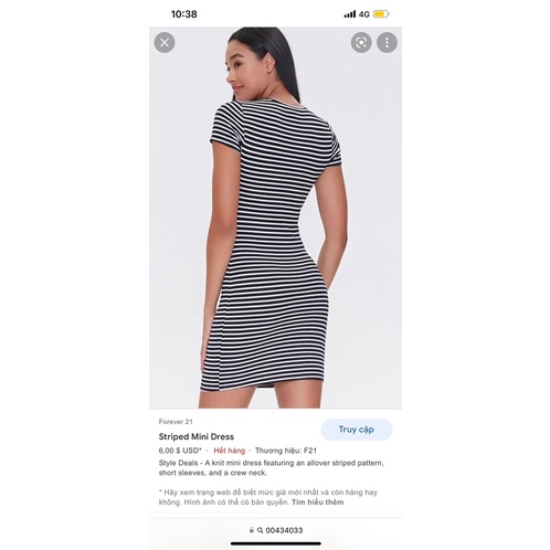 Đầm body f21