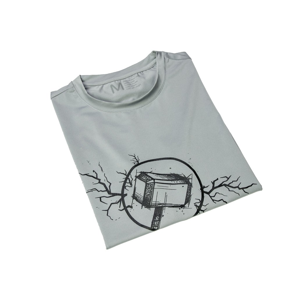 Áo T-Shirt Thor Hammer In Hình A01-45, Chất vải poly co dãn 4 chiều thoáng mát thấm hút mồ hôi