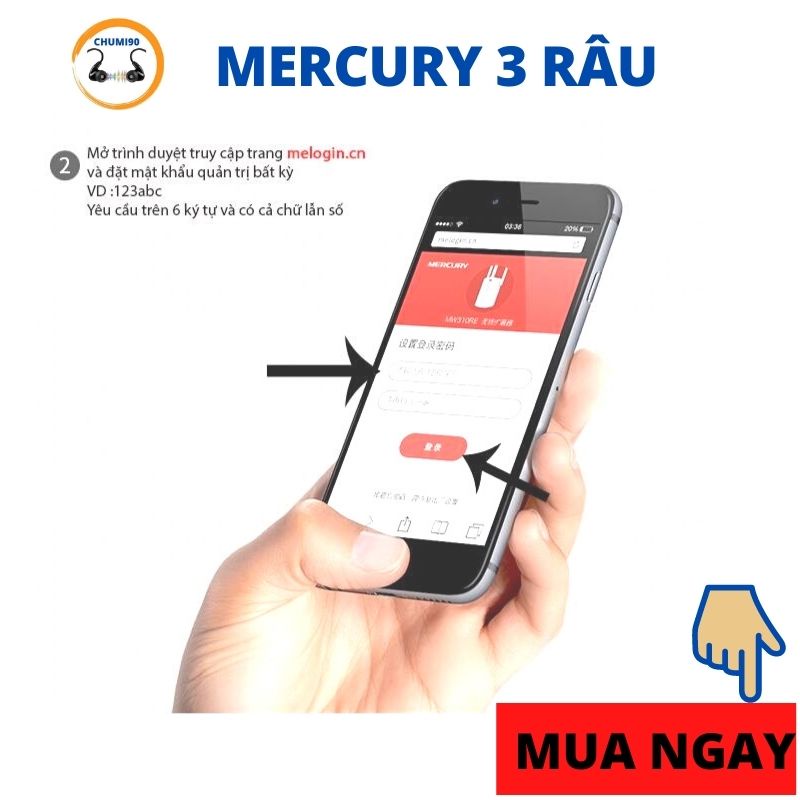 Bộ kích sóng Wifi Mercurry Loại 3 râu tốc độ 300 Mpbs kèm ảnh hướng dẫn sử dụng