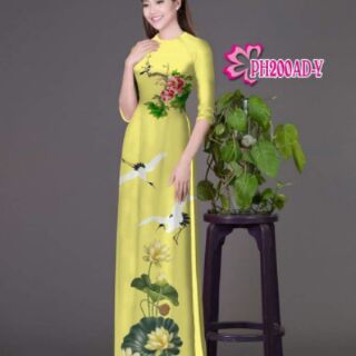 vải áo dài in 3d