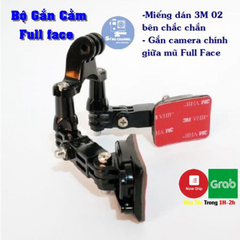 Bộ Gắn Cằm Camera Hành Trình GoPro, SJCam, Eken ,02 Bên Chắc Chắn