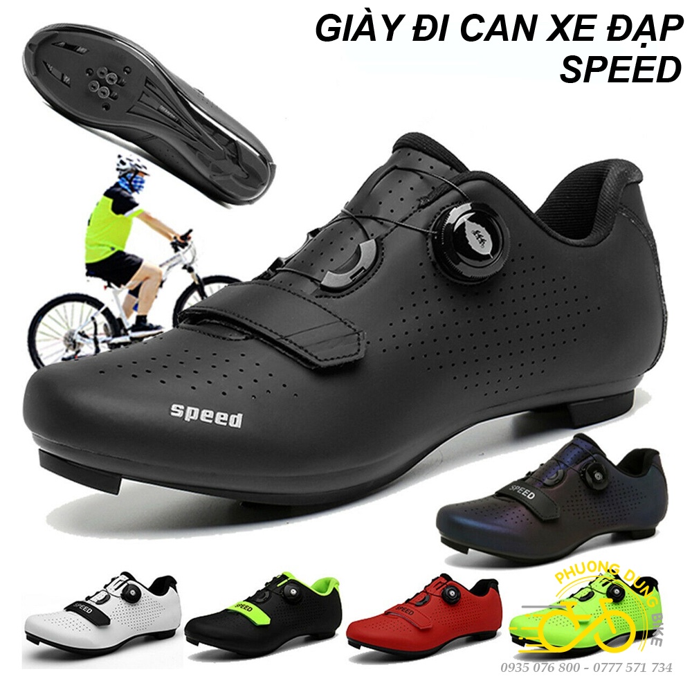 Giày can đi xe đạp thể thao Road, MTB SPEED - 1 Khóa Vặn