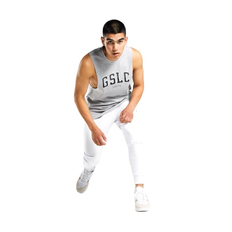 Áo ba lỗ GSLC Collegiate Drop Arm Tank dành cho nam giới, người tập gym
