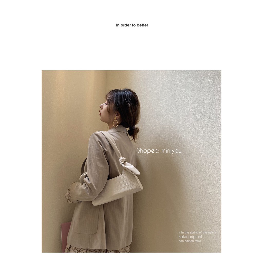 Túi kẹp nách Da Rắn Dây Xích Ngọc độc đáo chất da cao cấp siêu trend 2020