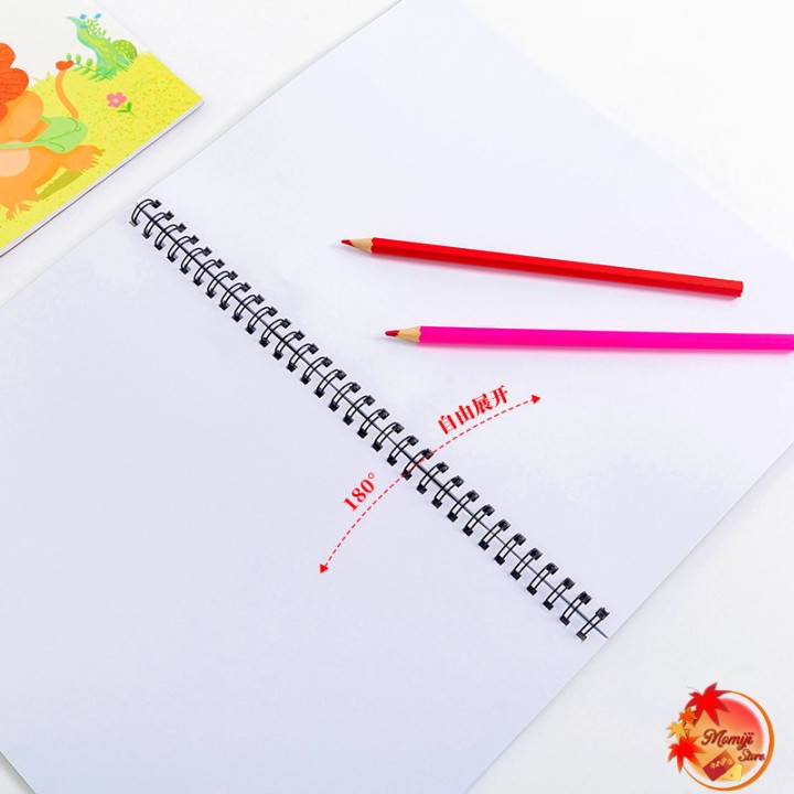 Sổ Vẽ Ký Hoạ Gáy Lò Xo Cao Cấp A4 Sketchbook Gáy trên