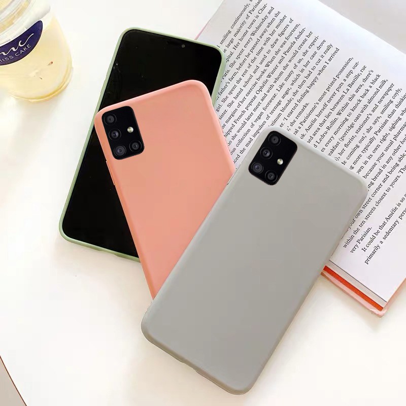 Ốp điện thoại silicon TPU mềm màu kẹo thích hợp cho Samsung Galaxy A51 A71 A31 S10 Lite Note 10 Lite 2020