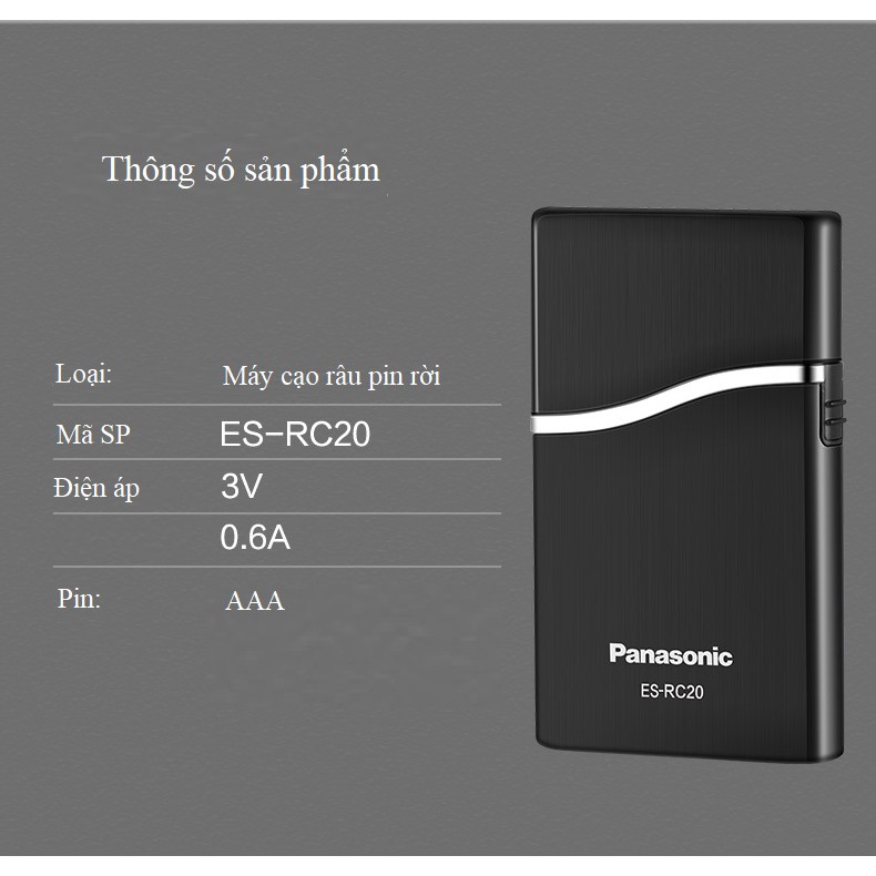 Máy cạo râu Panasonic ES RC20 - Nhập khẩu chính hãng