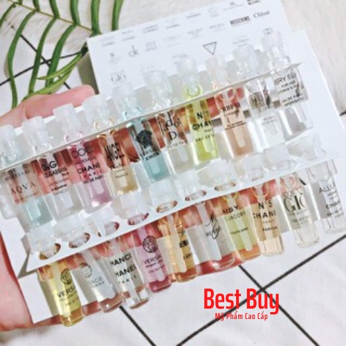 [BÁN BUÔN] Nước Hoa Mini Pháp Set 20 Lọ Lưu Hương Thơm Mát Nồng Nàn Quyến Rũ (2ml*20lọ)