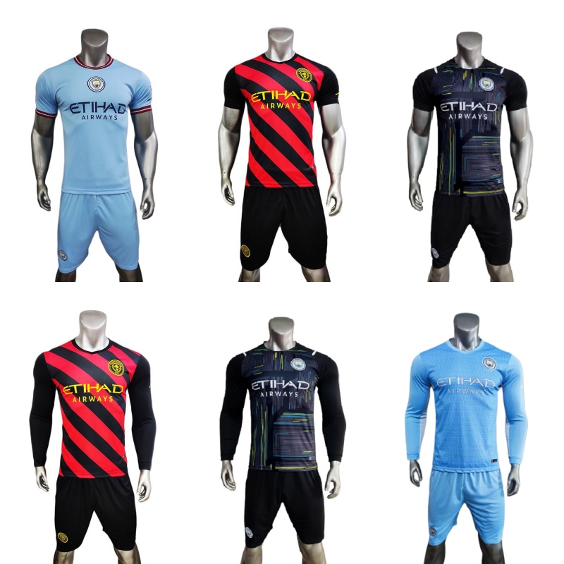 Quần áo bóng đá MAN CITY tổng hợp thun mềm mịn co dãn tốt