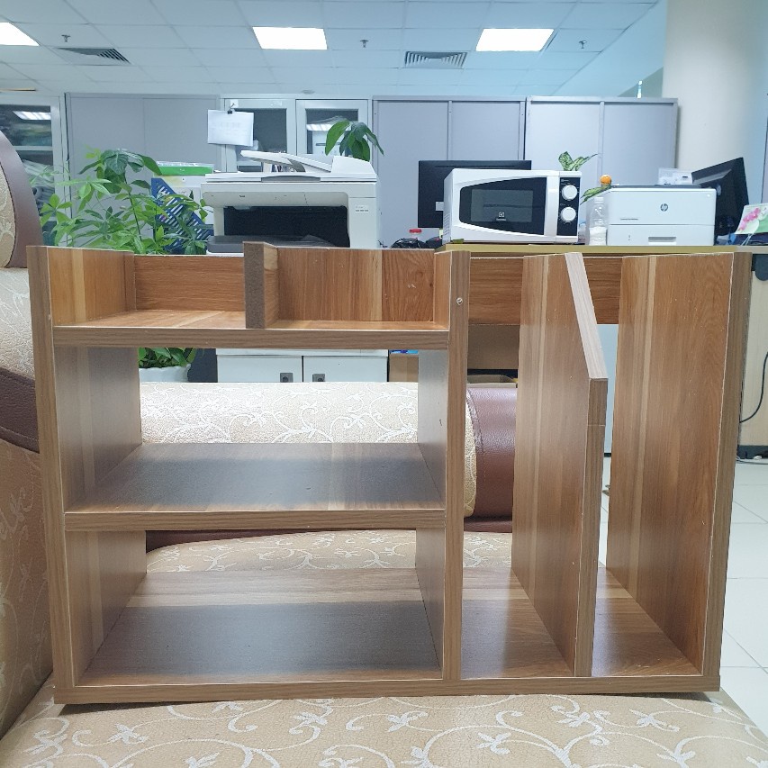 kệ sách gỗ đê bàn trang trí gỗ màu vân gỗ