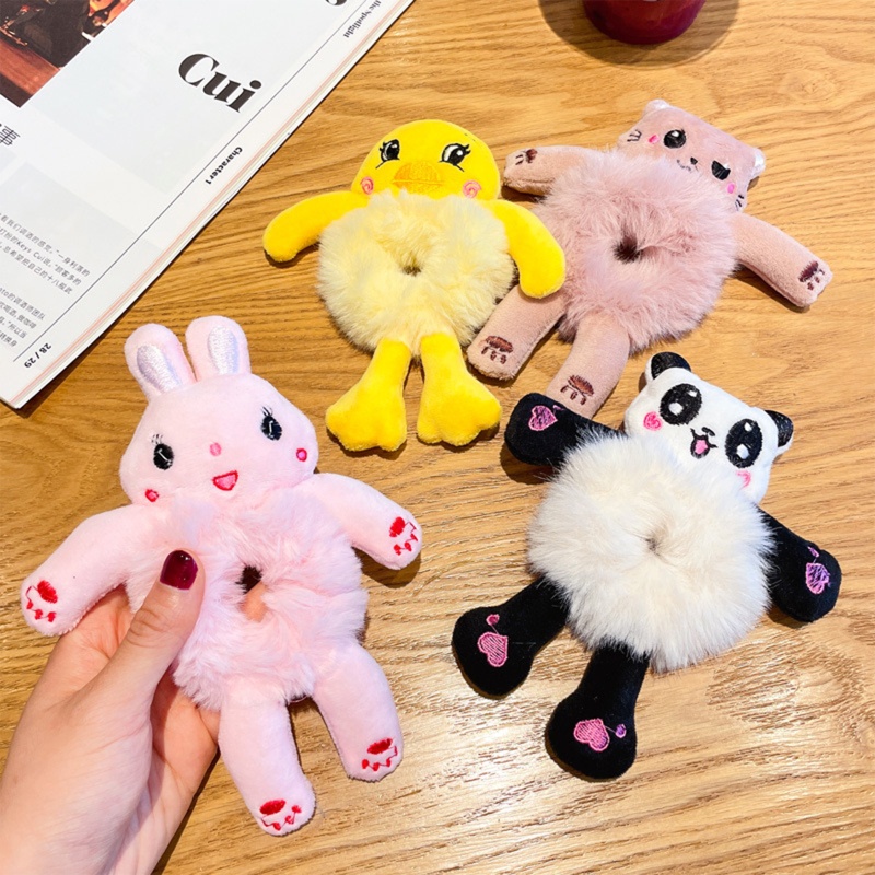 Dây Cột Tóc Lông Nhung Tạo Kiểu Tóc Đuôi Ngựa Dễ Thương YOUYO Dành Cho Bạn Nữ