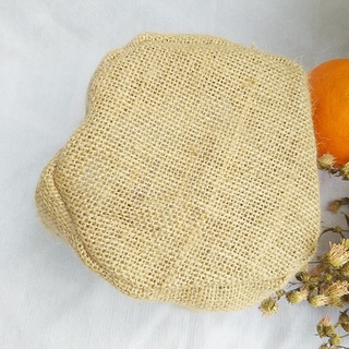 Giỏ Bố Đựng Củ Hạt Vải Thô Vintage