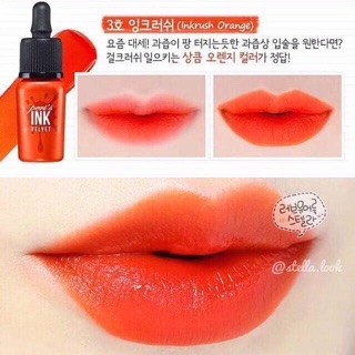 Son ink Đỏ tươi đỏ cam