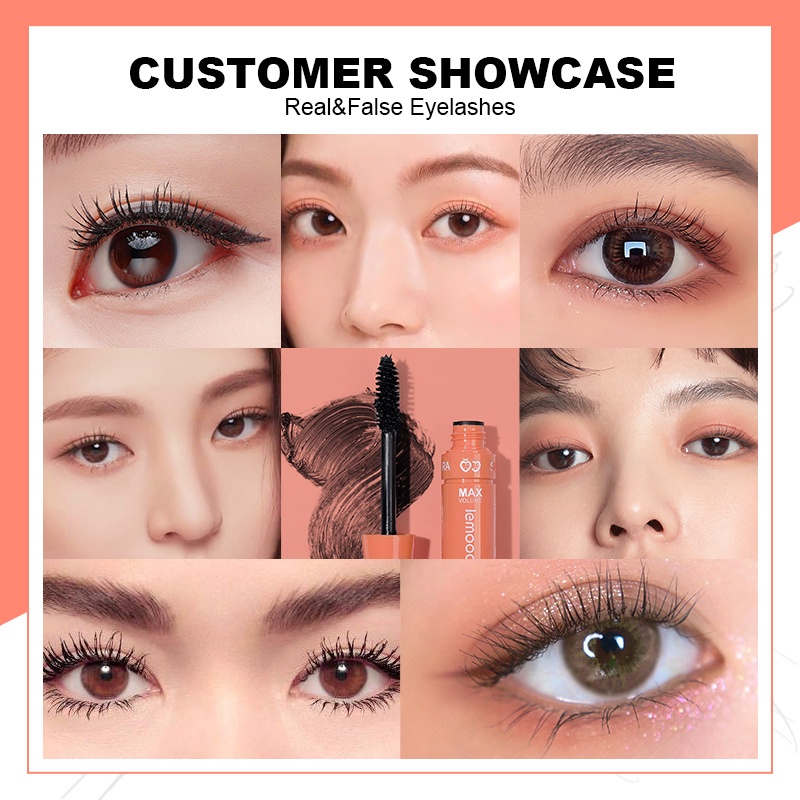 [Hàng mới về] Mascara chải dài lông mi LEMOOC chống thấm nước lâu trôi dành cho trang điểm