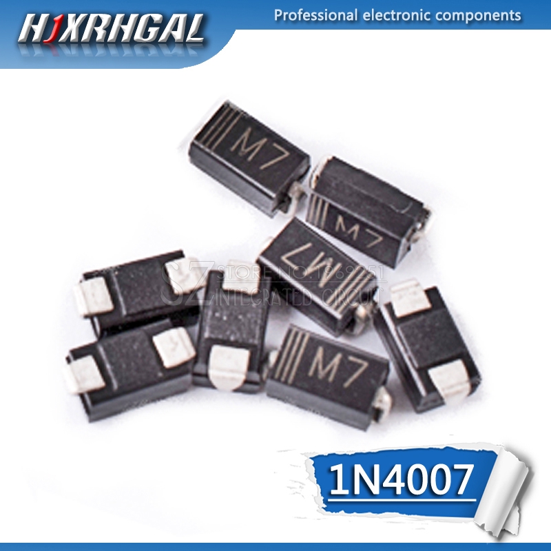 Set 100 Đi Ốt Chỉnh Lưu 1n4007 M7 Smd 1a 1000v In4007 Chuyên Dụng